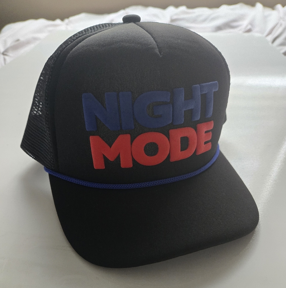 Blue Jays Night Mode Black and Blue Trucker Hat